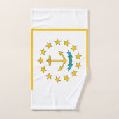 Serviette à main avec Drapeau de Rhode Island Stat (Serviette à main)