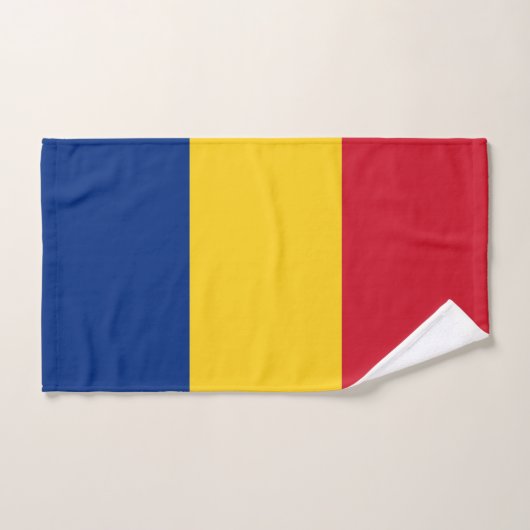 Serviette à main avec Drapeau de Roumanie (Serviette à main)