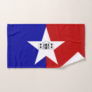 Serviette à main avec Drapeau de San Antonio City,