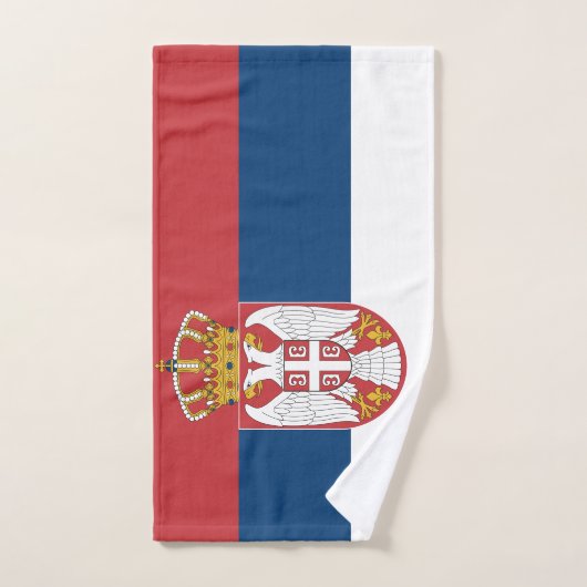Serviette à main avec Drapeau de Serbie (Serviette à main)