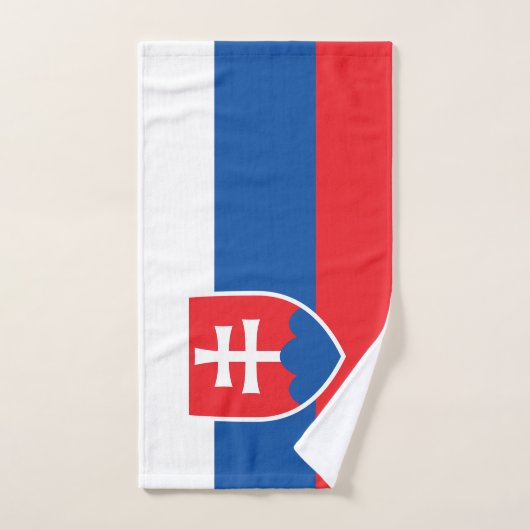 Serviette à main avec Drapeau de Slovaquie (Serviette à main)