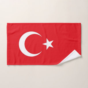 Serviette à main avec Drapeau de Turquie