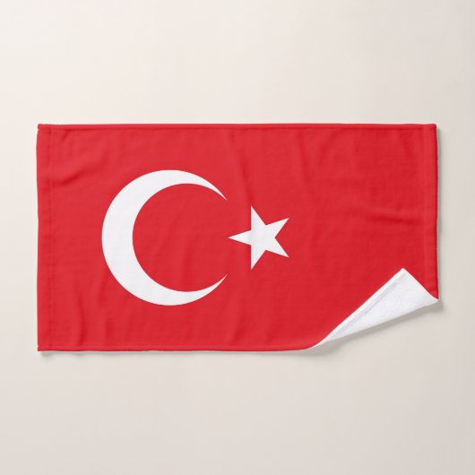 Serviette à main avec Drapeau de Turquie (Serviette à main)