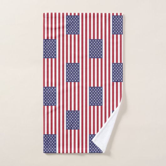 Serviette à main avec Drapeau des Etats-Unis d'Amé (Serviette à main)