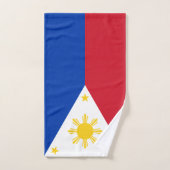 Serviette à main avec drapeau des Philippines (Serviette à main)