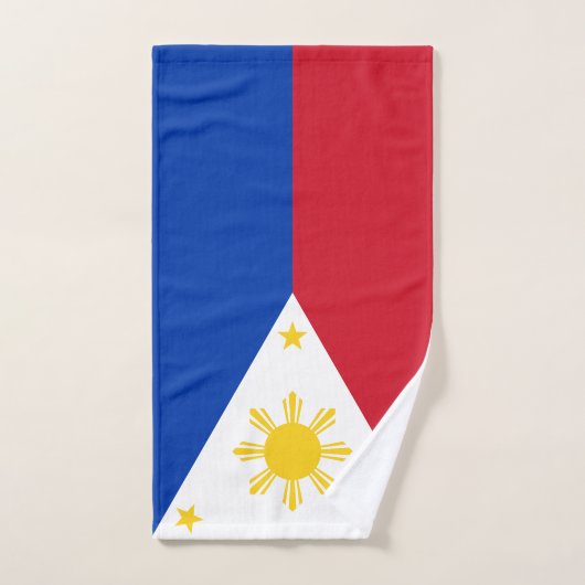 Serviette à main avec drapeau des Philippines (Serviette à main)