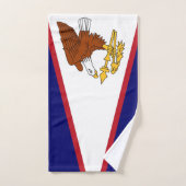 Serviette à main avec Drapeau des Samoa américaine (Serviette à main)