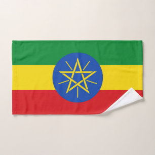 Serviette à main avec Drapeau d'Ethiopie