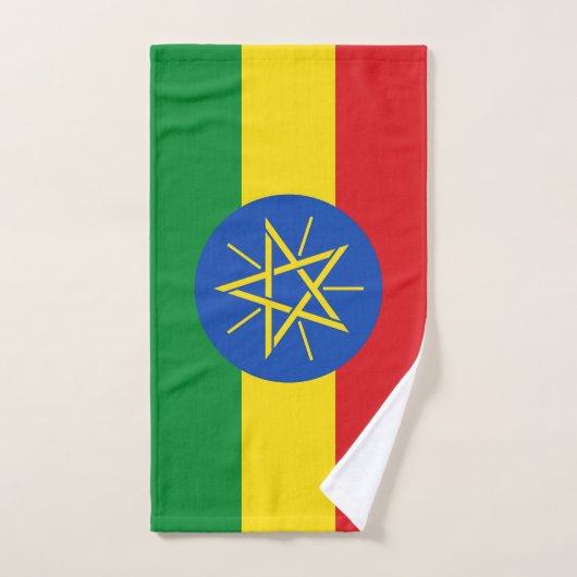 Serviette à main avec Drapeau d'Ethiopie (Serviette à main)