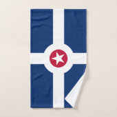 Serviette à main avec Drapeau d'Indianapolis, USA (Serviette à main)
