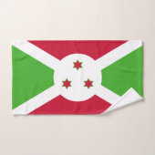 Serviette à main avec Drapeau du Burundi (Serviette à main)