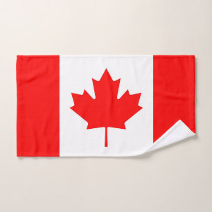 Serviette à main avec drapeau du Canada