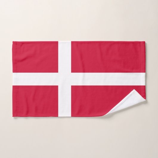 Serviette à main avec Drapeau du Danemark (Serviette à main)