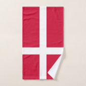 Serviette à main avec Drapeau du Danemark (Serviette à main)