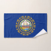 Serviette à main avec Drapeau du New Hampshire Sta (Serviette à main)