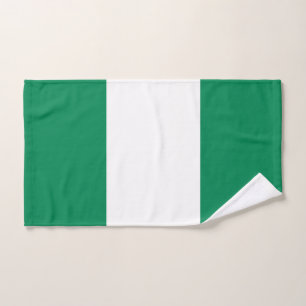 Serviette à main avec Drapeau du Nigeria