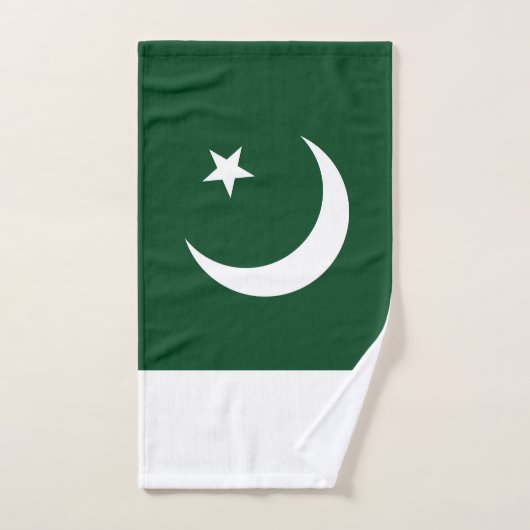 Serviette à main avec Drapeau du Pakistan (Serviette à main)