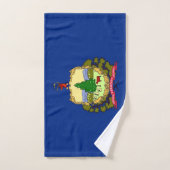 Serviette à main avec Drapeau du Vermont State, US (Serviette à main)