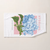 Serviette à main bleue Hydrangea (Serviette à main)