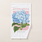 Serviette à main bleue Hydrangea (Serviette à main)