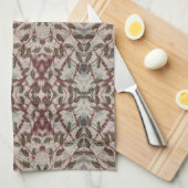 Serviette À Main Chic Avec Noir Et Bourgogne (Quart Plié)