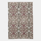 Serviette À Main Chic Avec Noir Et Bourgogne (Vertical)