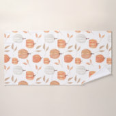 Serviette à main Citrouille et Feuille automne (Serviette de bain)