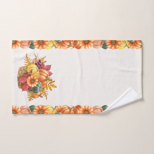Serviette à main Citrouille Thanksgiving (Serviette à main)