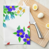 Serviette à main colorée (Quart Plié)