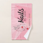 Serviette à main d'art à ongles (Serviette à main)