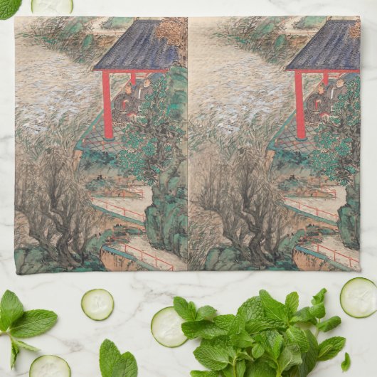 Serviette à main d'art japonaise (Plié)