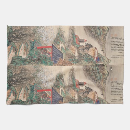 Serviette à main d'art japonaise (Horizontal)