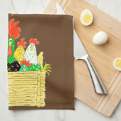 Serviette à main de clan de poulet du pays (Quart Plié)