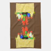 Serviette à main de clan de poulet du pays (Vertical)