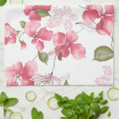 Serviette à main de cuisine/Floral (Plié)