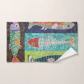 Serviette à main de la salle de bain de poisson (Serviette à main)