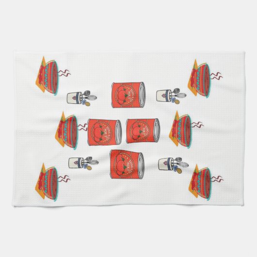 Serviette à main de la soupe de tomate (Horizontal)