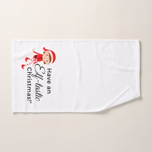 Serviette à main de Noël - Elf Tastic 1 (Serviette à main)