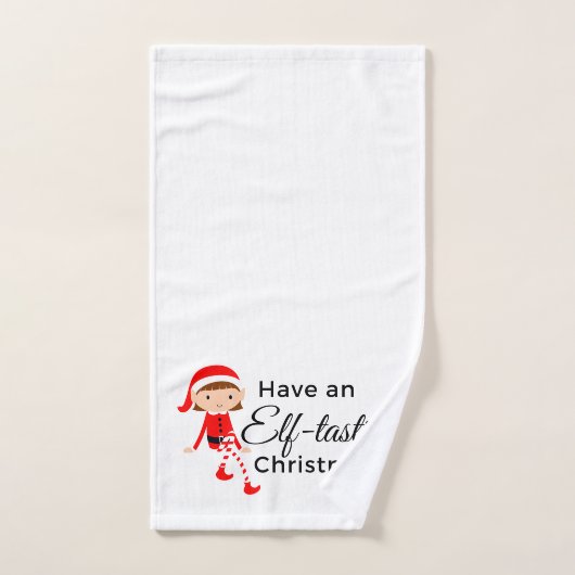 Serviette à main de Noël - Elf Tastic 1 (Serviette à main)