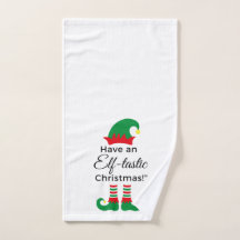 Serviette à main de Noël - Elf Tastic 3