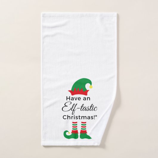 Serviette à main de Noël - Elf Tastic 3 (Serviette à main)