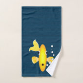 Serviette à main de poisson rouge (Serviette à main)