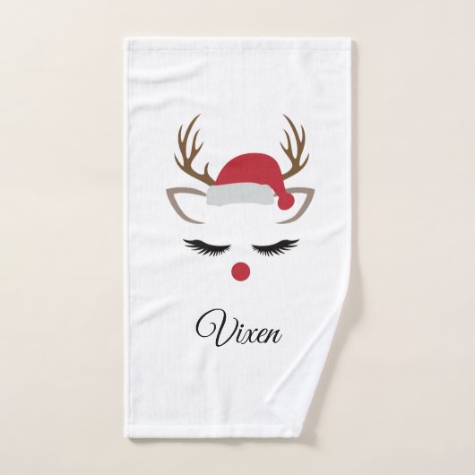 serviette à main de renne vixen (Serviette à main)