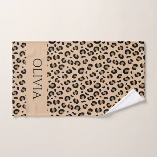 serviette à main de style léopard savannah poster (Serviette à main)