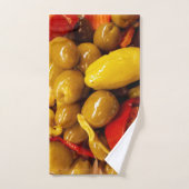 Serviette à main d'olives (Serviette à main)