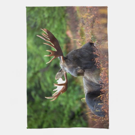 Serviette à main d'orignal (Vertical)