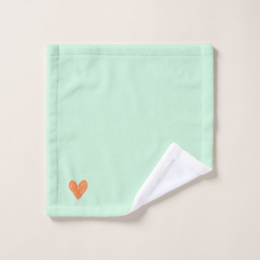 Serviette à main du coeur (Gant de toilette)