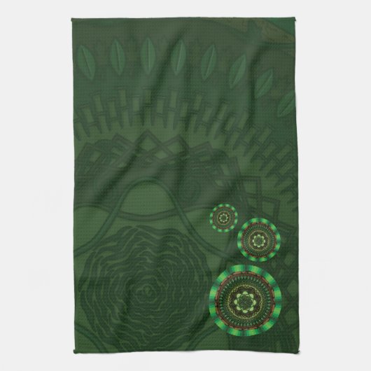 Serviette à main Earth Mandala (Vertical)