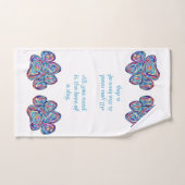 Serviette à main empreinte de patte de chien Love  (Serviette à main)