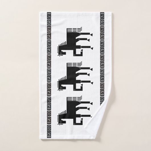 Serviette à main en fer à cheval (Serviette à main)